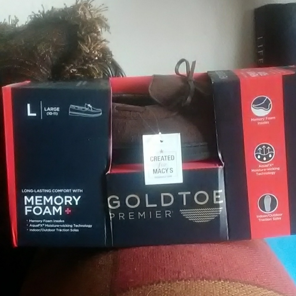 Men's Indoor Outdoor Memory Foam Slippers